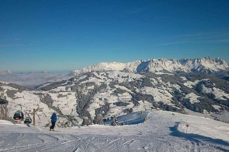 Skigebiet im Winter